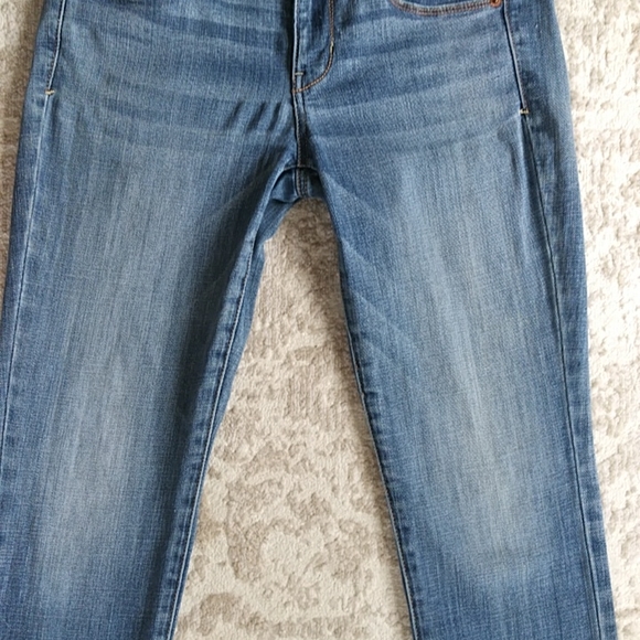 AEO Skinny Stretch Distressed Whiskering Jeans 6S Blue - Picture 13 of 16